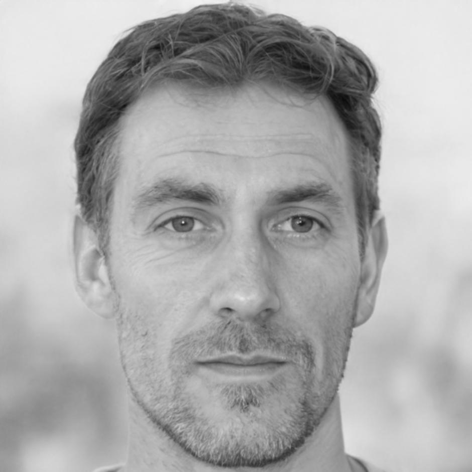 Portrait of David Harrington, CEO of TechForge Industries